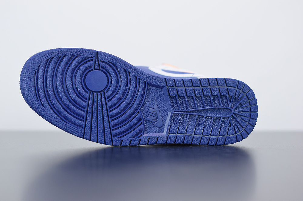 Jordan 1 Mid White Laser Orange Deep Royal Blue (GS) 554725-131