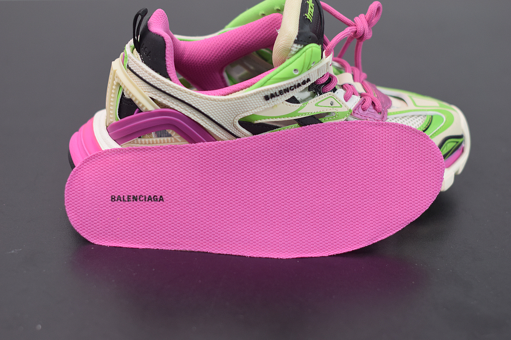 Bal**ci*ga Track 2 Stable Beige / Roze / Zwart / Groen Schoenen - ECBL900661C