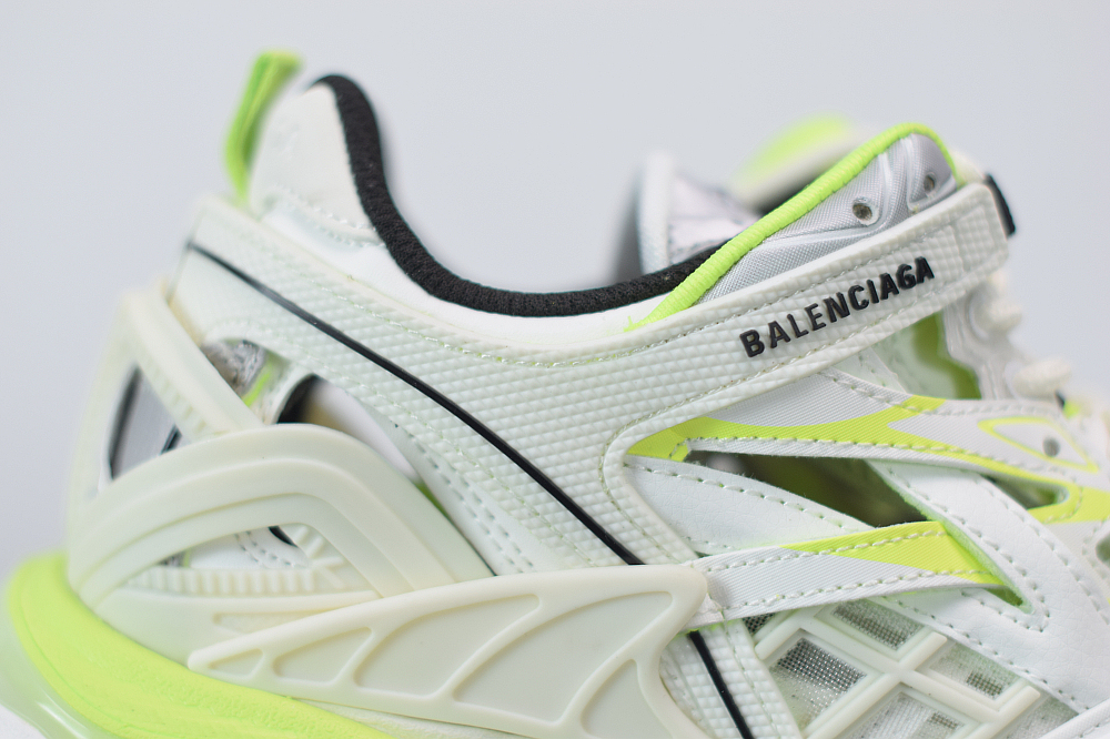 Bal**ci*ga Track.2 sneakers white fluorescent green  ECBA8238021
