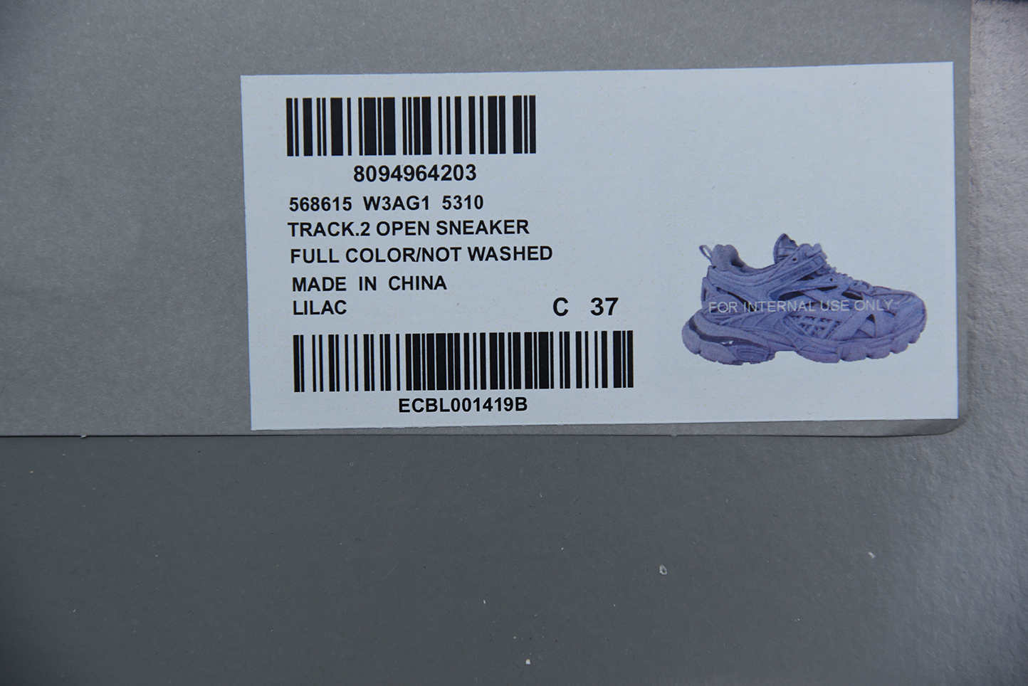Bal**ci*ga Track Trainer  purple EBCL001419B