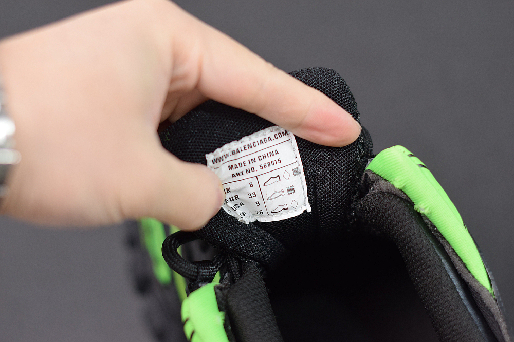 Bal**ci*ga  Track.2 sneakers black and green ECBL987929A