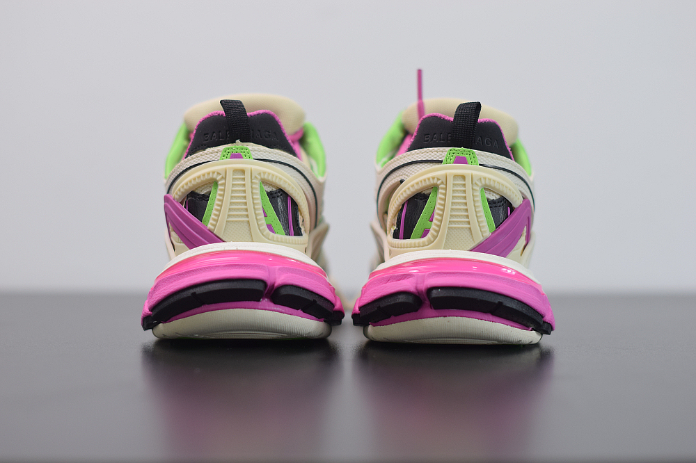 Bal**ci*ga Track 2 Stable Beige / Roze / Zwart / Groen Schoenen - ECBL900661C