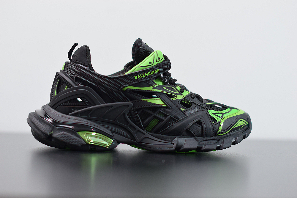 Bal**ci*ga  Track.2 sneakers black and green ECBL987929A
