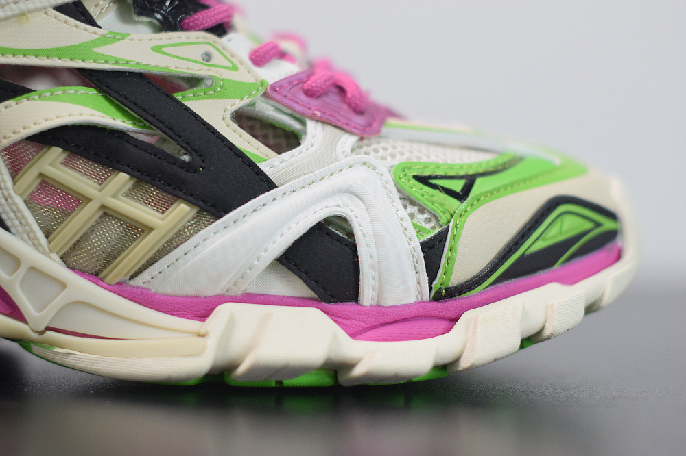 Bal**ci*ga Track 2 Stable Beige / Roze / Zwart / Groen Schoenen - ECBL900661C