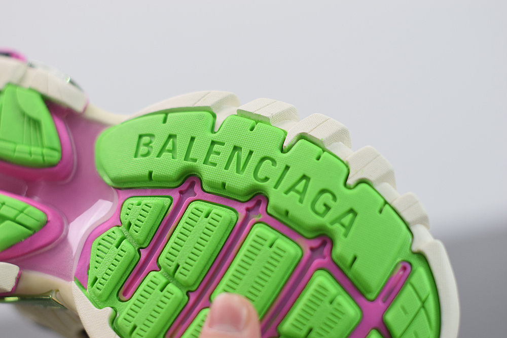 Bal**ci*ga Track 2 Stable Beige / Roze / Zwart / Groen Schoenen - ECBL900661C