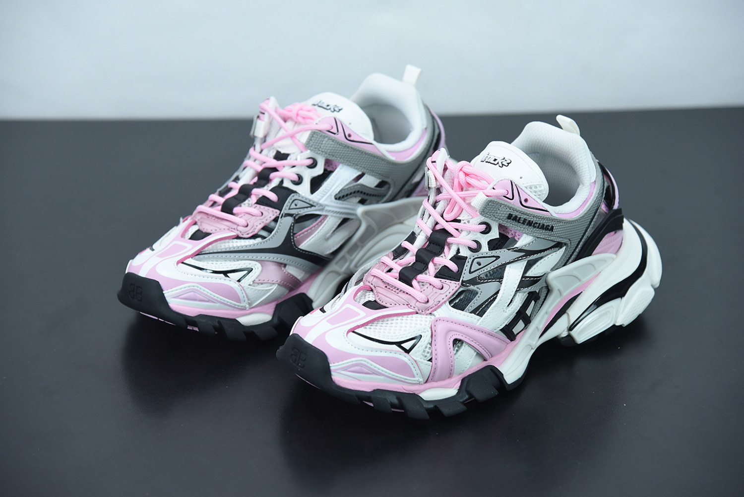 Bal**ci*ga Track.2 Sneaker Pink/Grey/White ECBL001965C