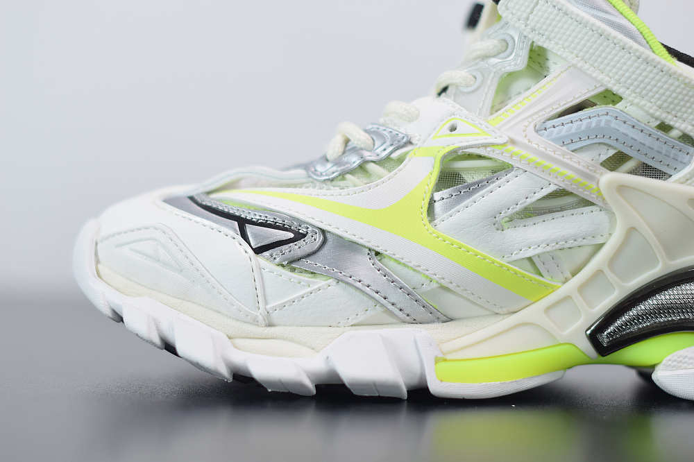 Bal**ci*ga Track.2 sneakers white fluorescent green  ECBA8238021