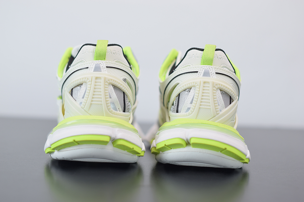 Bal**ci*ga Track.2 sneakers white fluorescent green  ECBA8238021