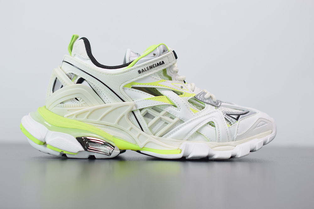 Bal**ci*ga Track.2 sneakers white fluorescent green  ECBA8238021