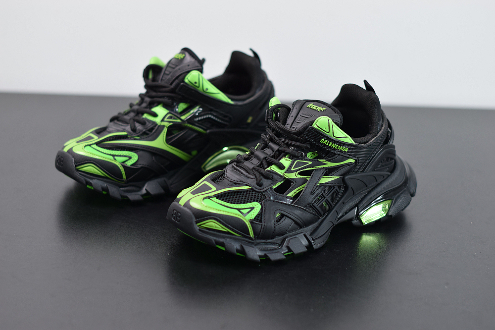 Bal**ci*ga  Track.2 sneakers black and green ECBL987929A