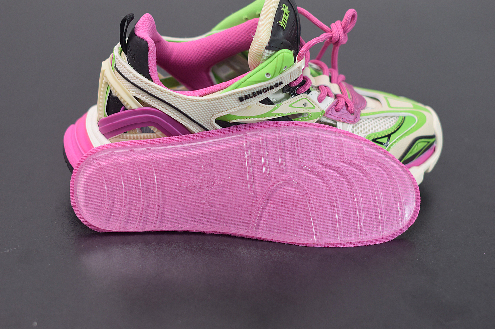 Bal**ci*ga Track 2 Stable Beige / Roze / Zwart / Groen Schoenen - ECBL900661C