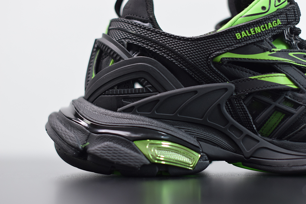 Bal**ci*ga  Track.2 sneakers black and green ECBL987929A