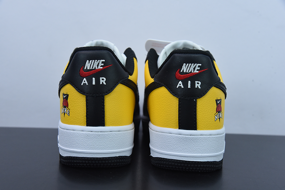 Nike Air Force 1 Low Black Gold Jersey Mesh (GS) DQ7775 700