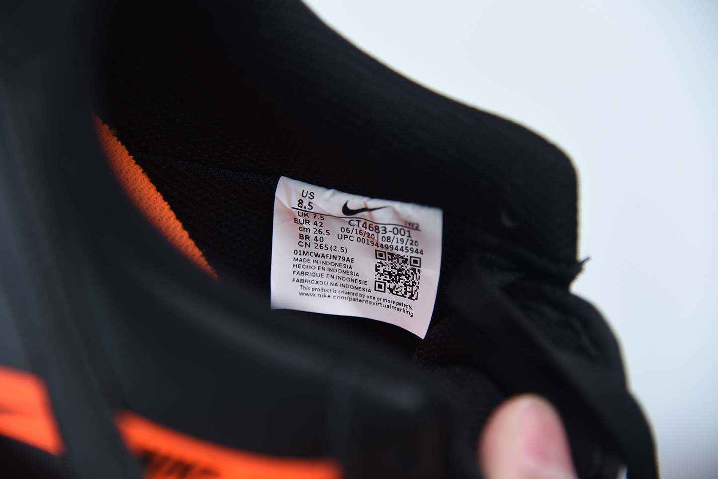 Nike Air Force 1 Low LV8 KSA Worldwide Pack Black Total Orange (GS) CT4683-001