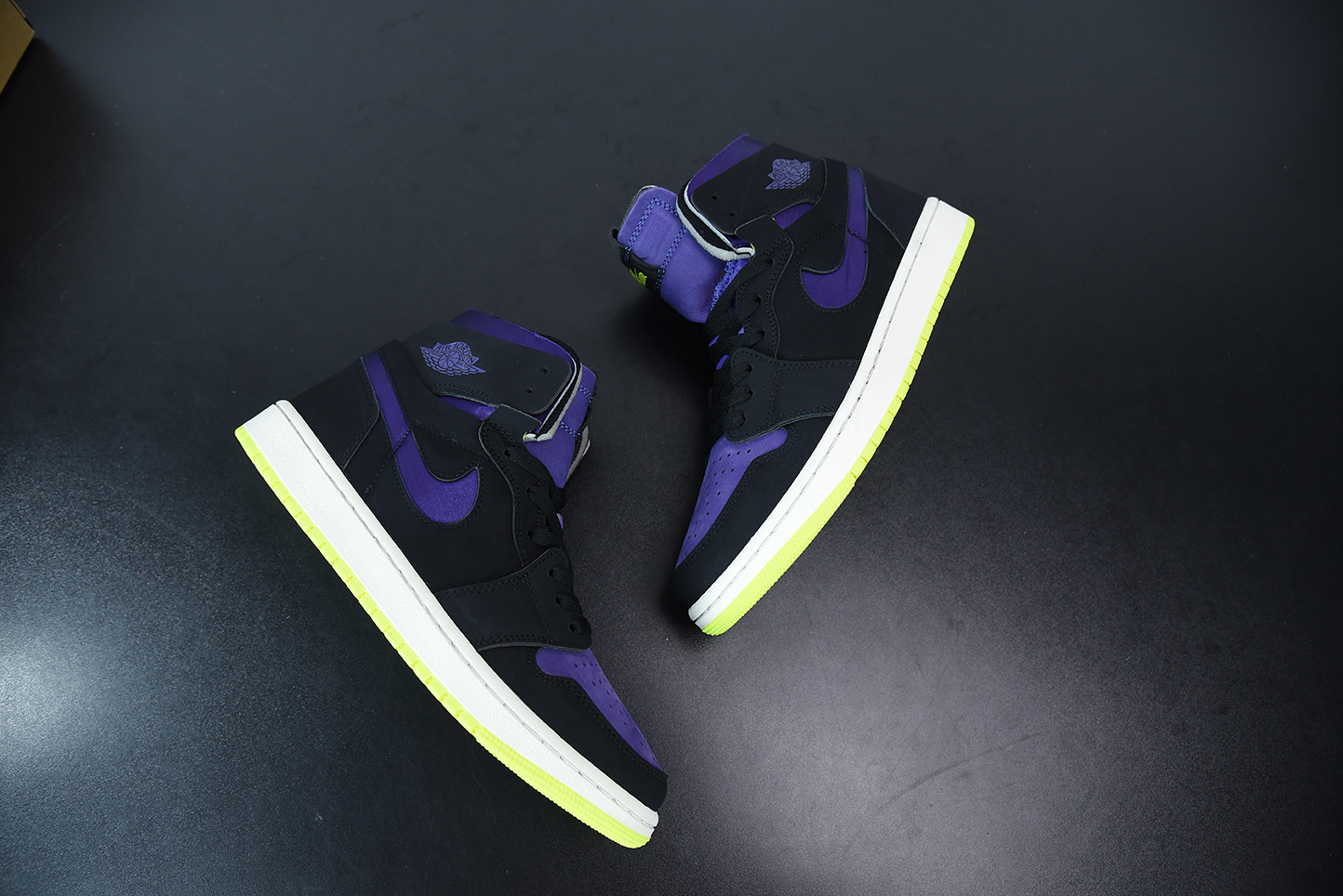 Jordan 1 High Zoom Air CMFT Black Court Purple Lemon Venom (W) CT0979-001