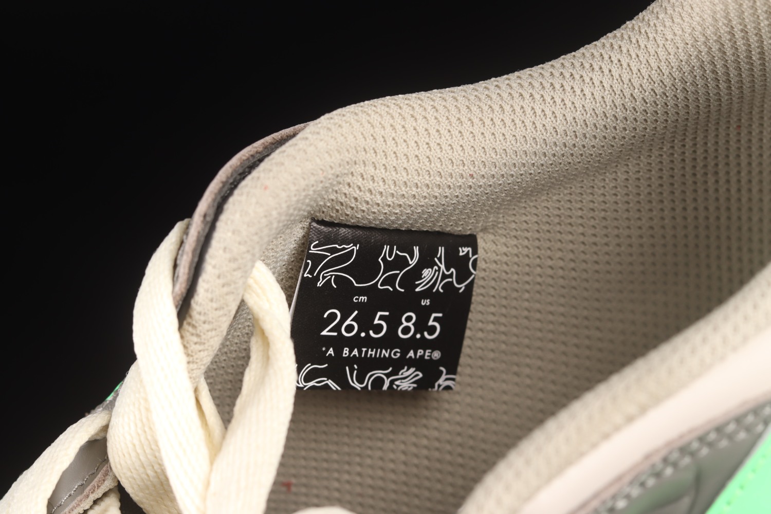 A Bathing Ape Bape SK8 Sta Grey Green 1G70191034