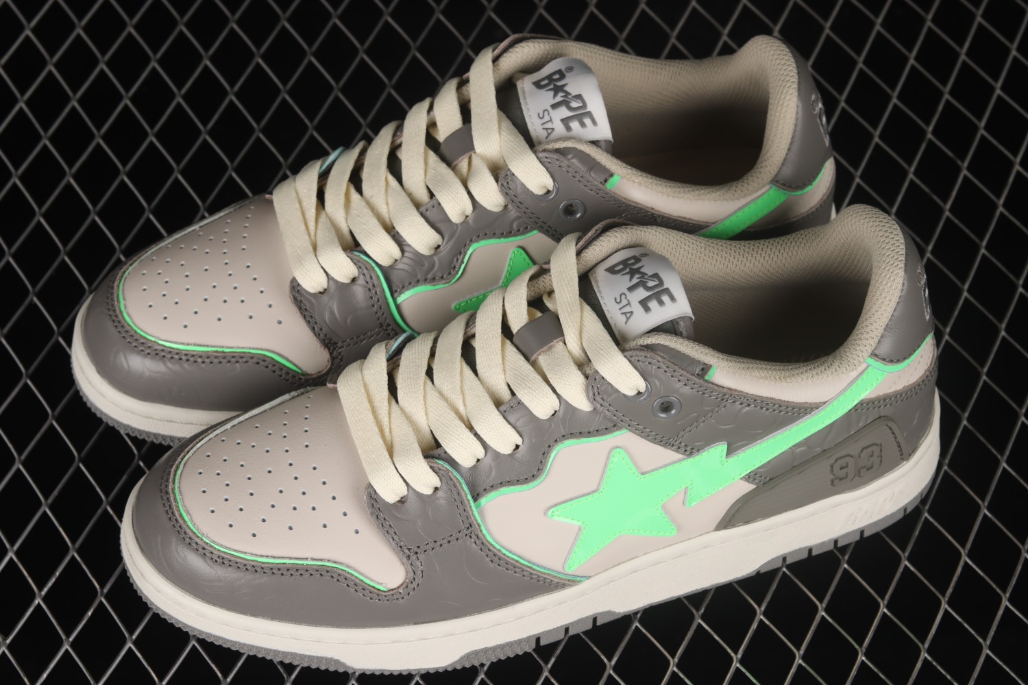A Bathing Ape Bape SK8 Sta Grey Green 1G70191034
