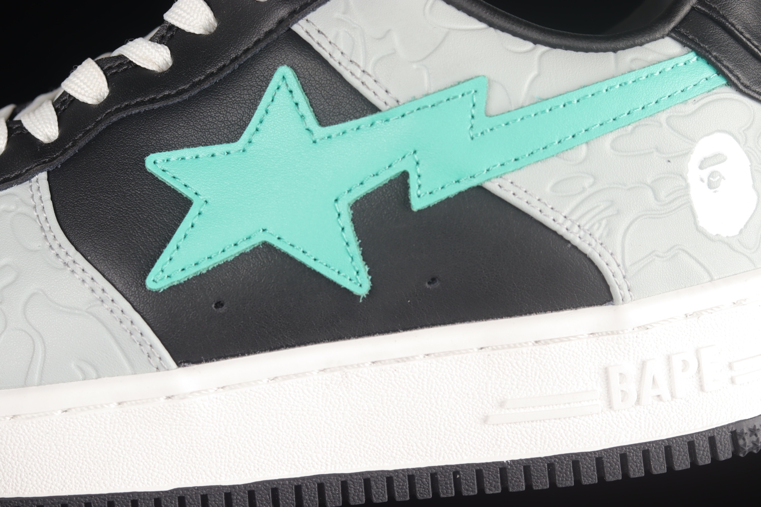 A Bathing Ape Bape Sta Low Grey Green 1H70191002
