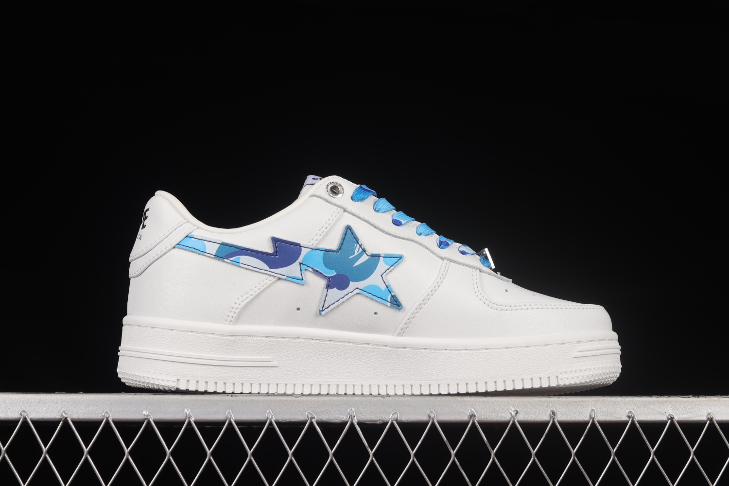 A Bathing Ape Bape Sta Low White ABC Camo Blue 1H20191045