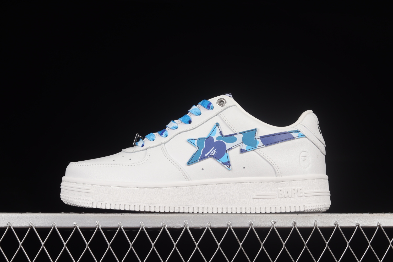 A Bathing Ape Bape Sta Low White ABC Camo Blue 1H20191045