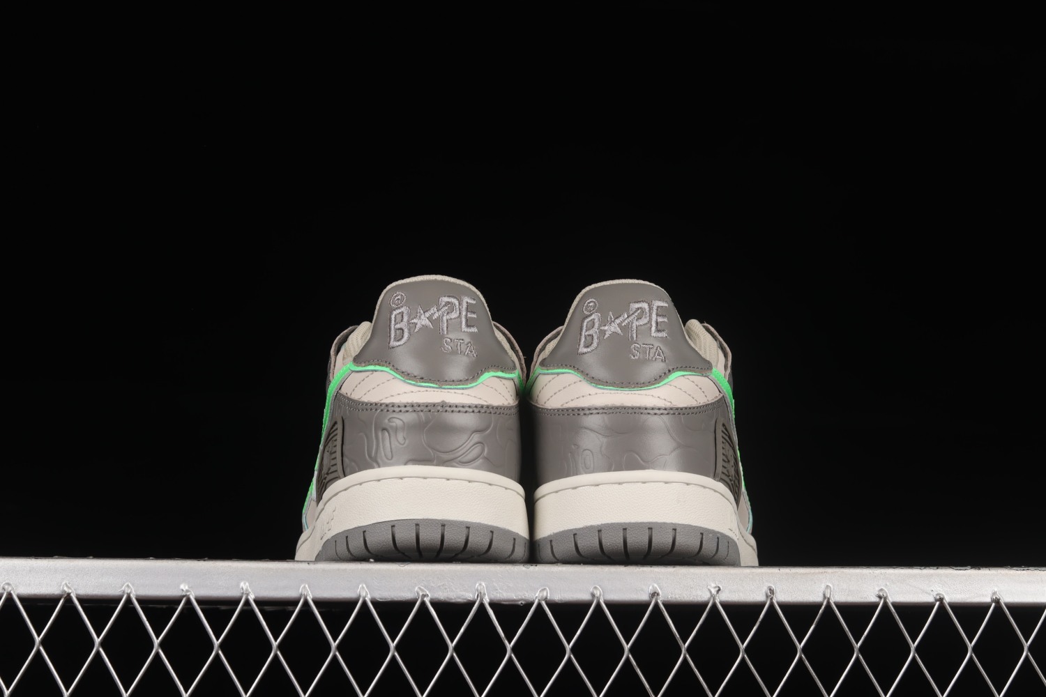 A Bathing Ape Bape SK8 Sta Grey Green 1G70191034