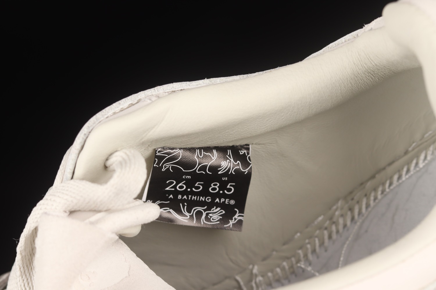 A Bathing Ape Bape SK8 Sta Triple White 1G801009I