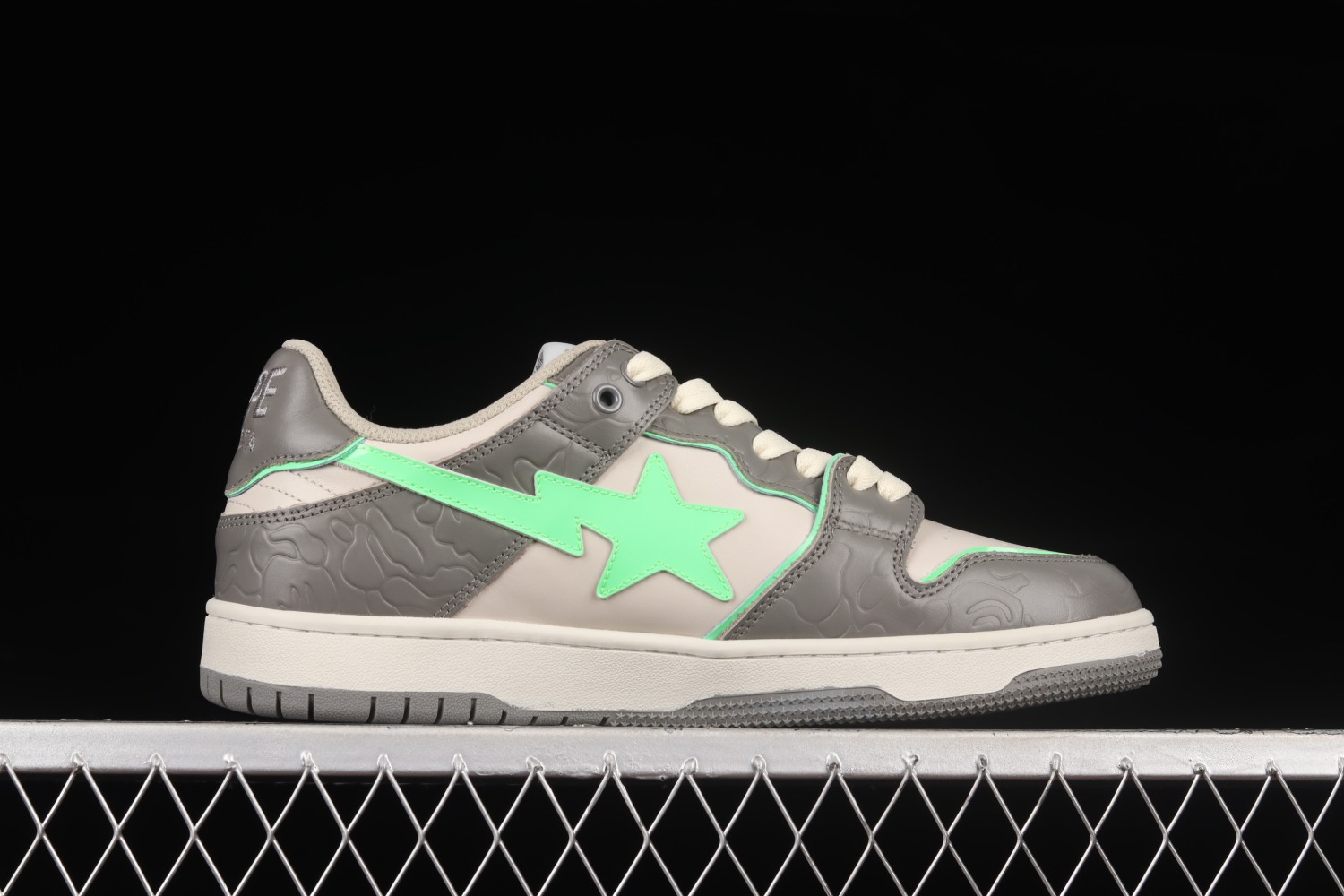 A Bathing Ape Bape SK8 Sta Grey Green 1G70191034