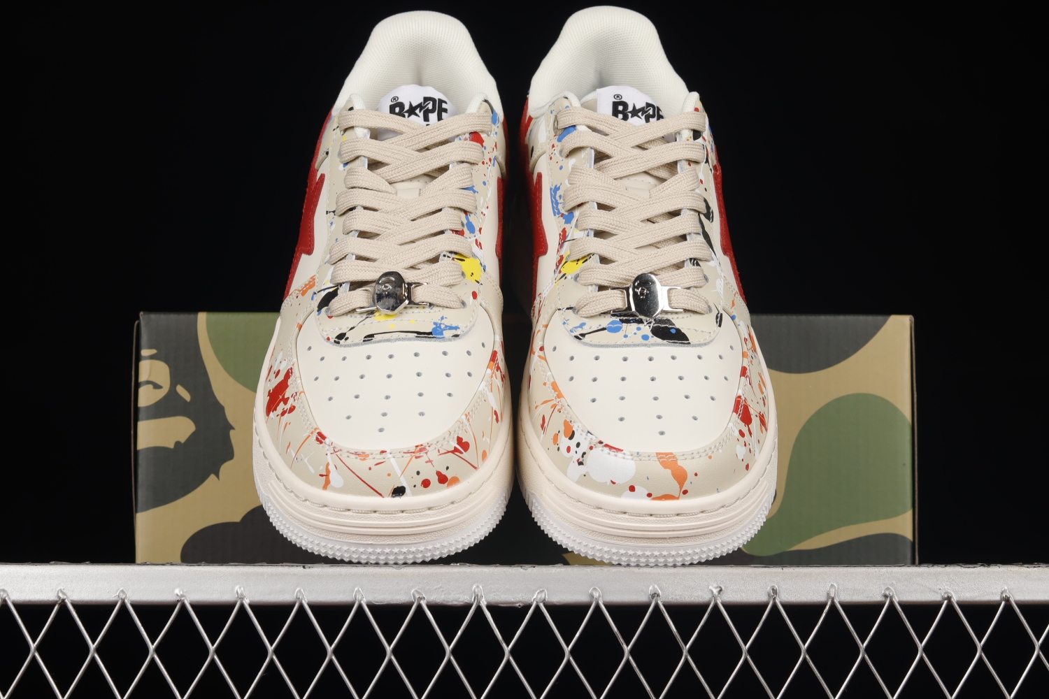 A Bathing Ape Bape Sta Paint Beige M191009