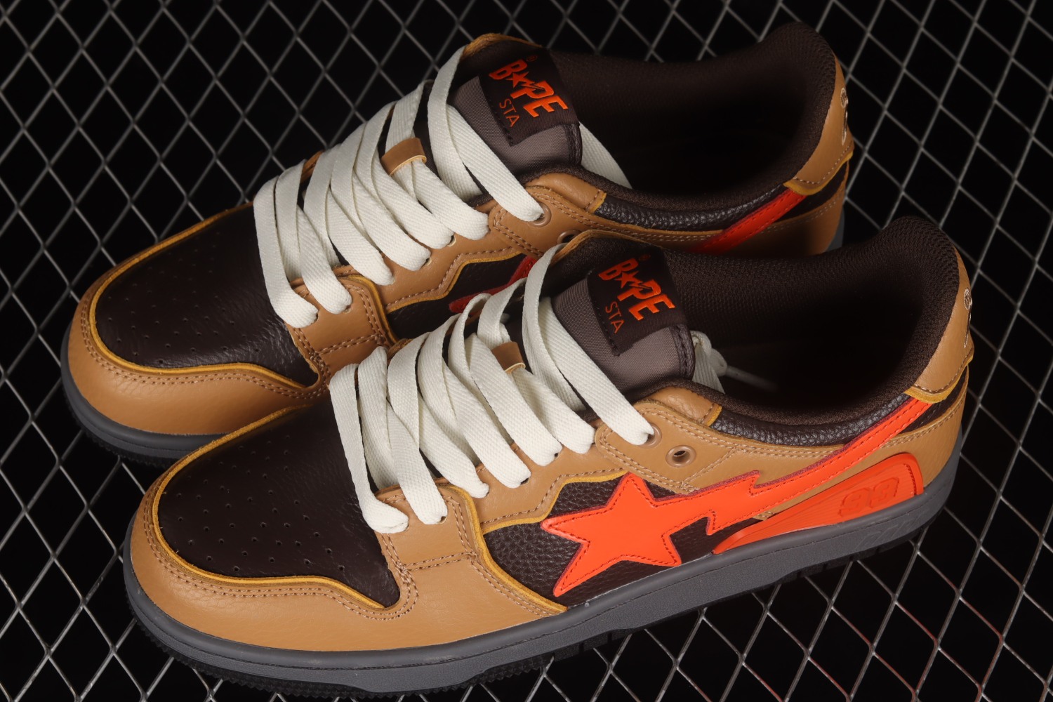 A Bathing Ape Bape SK8 Sta Brown Orange 1H80191021