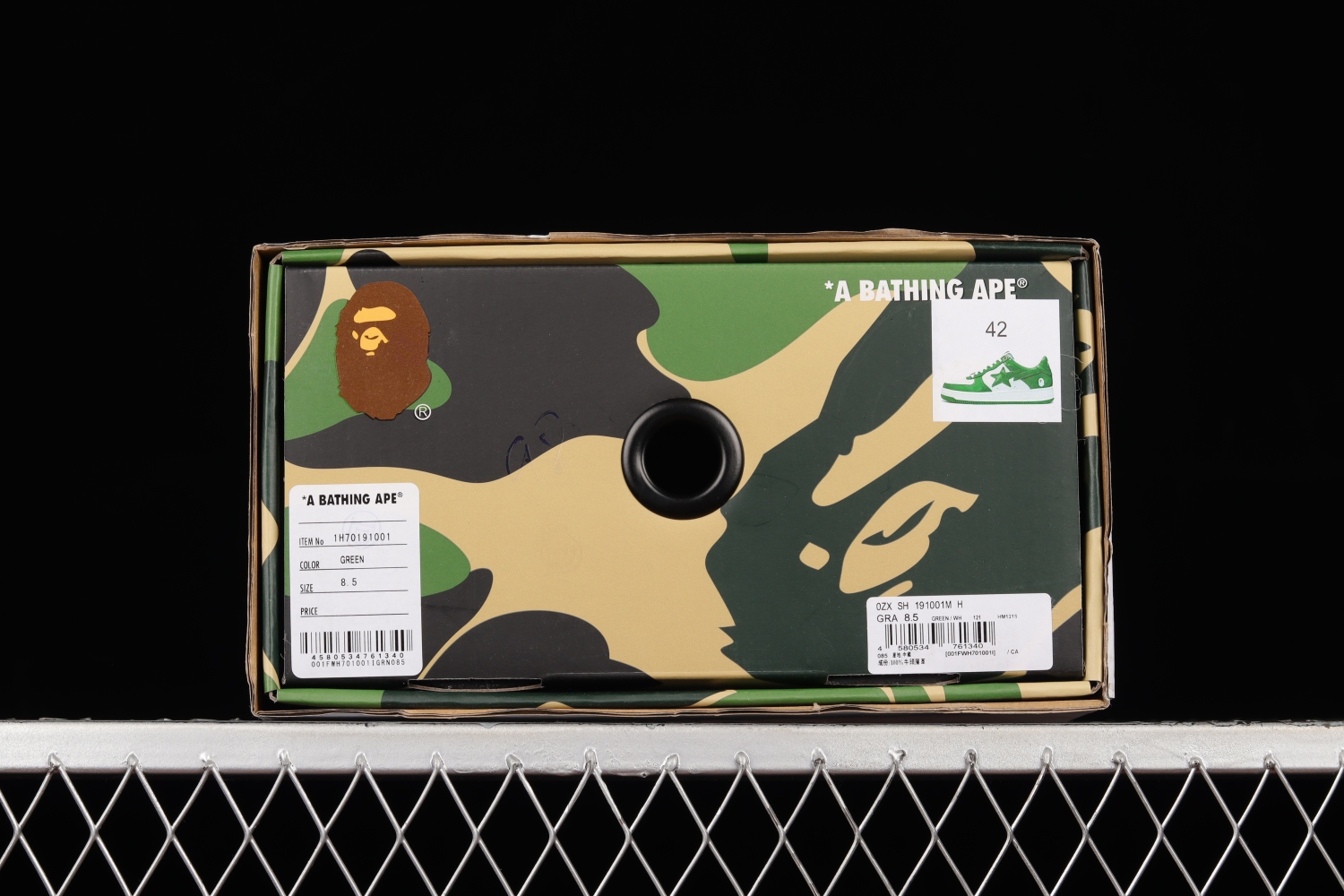 A Bathing Ape Bape Sta Low Green 1H70191001