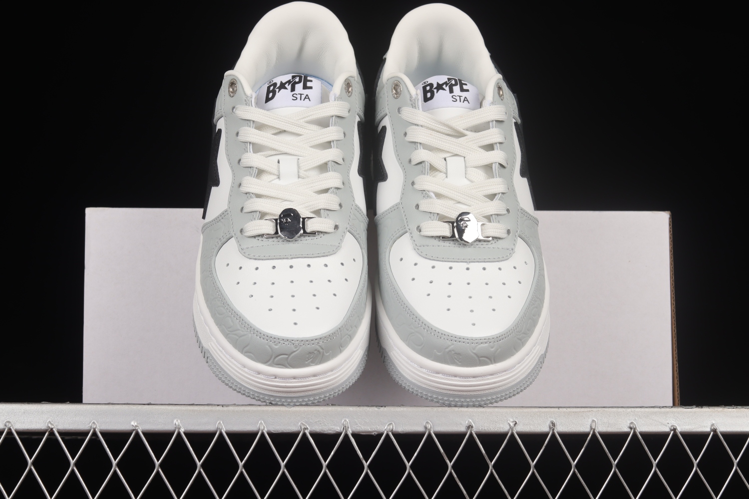 A Bathing Ape Bape Sta Low Grey Black 191002MH