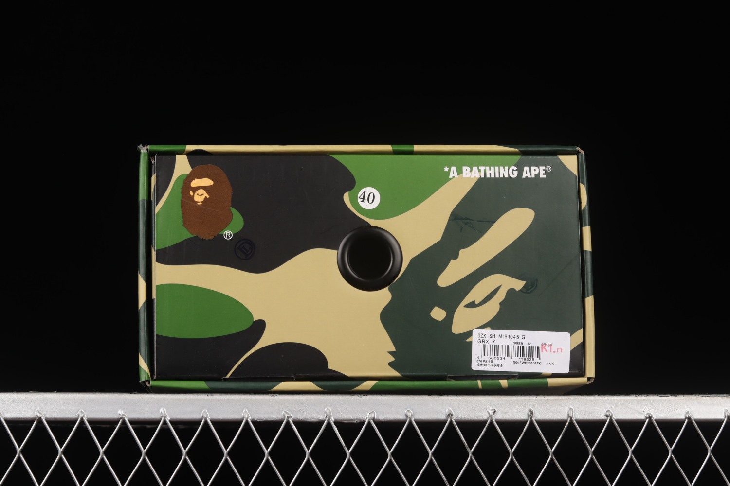 A Bathing Ape Bape Sta Low White ABC Camo Green M191045G