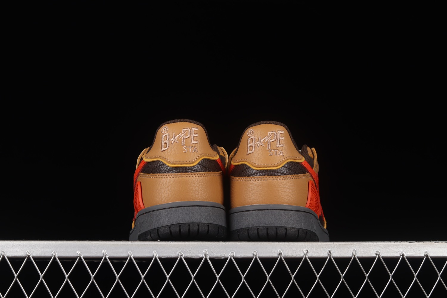 A Bathing Ape Bape SK8 Sta Brown Orange 1H80191021