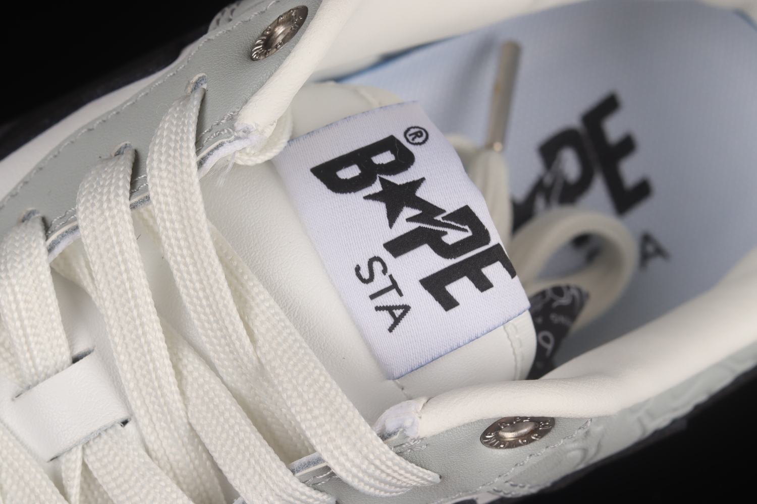 A Bathing Ape Bape Sta Low Grey Black 191002MH