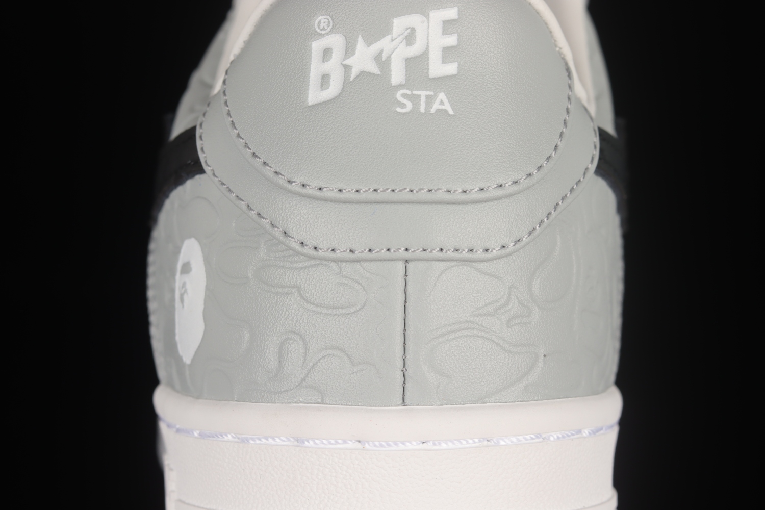 A Bathing Ape Bape Sta Low Grey Black 191002MH