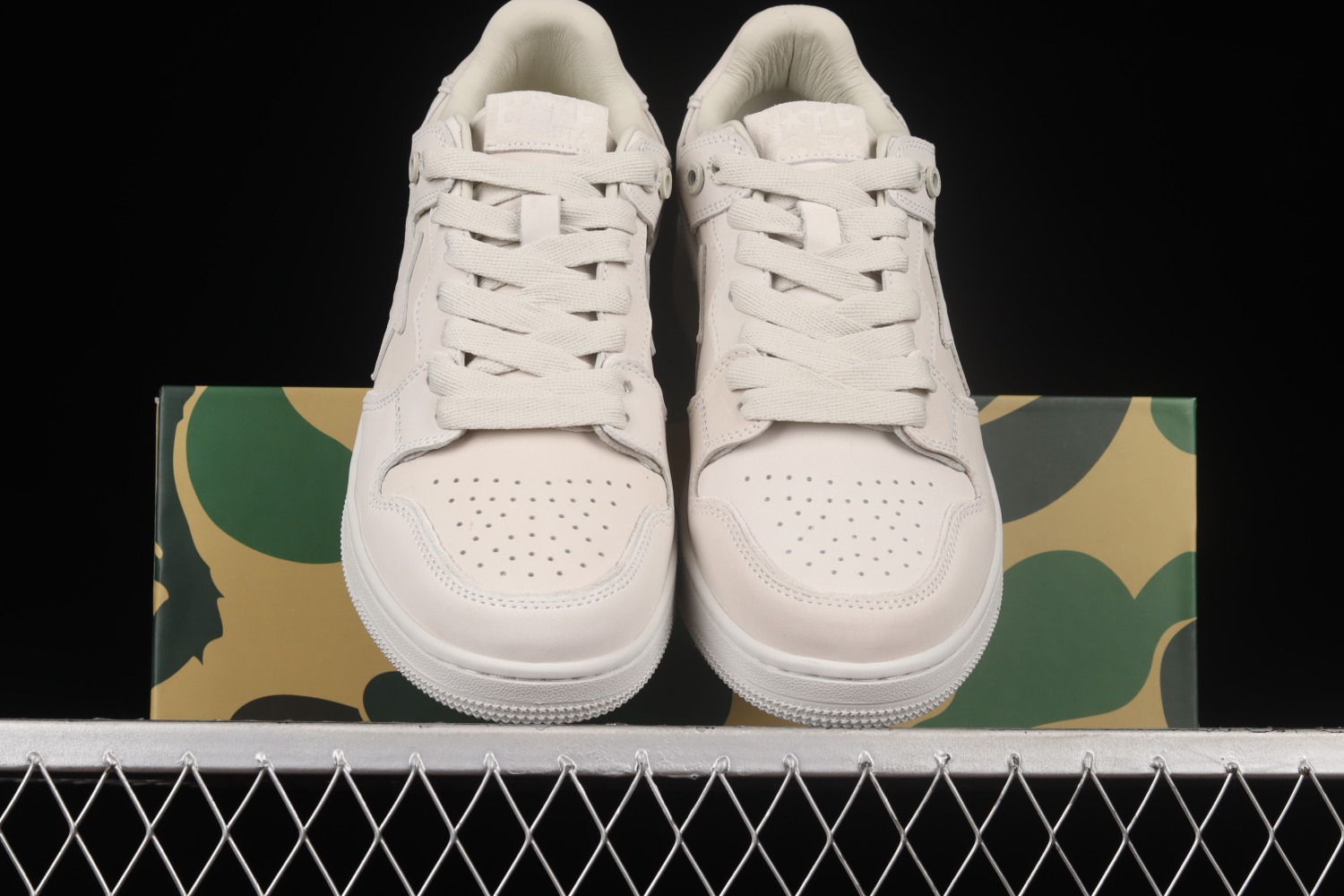 A Bathing Ape Bape SK8 Sta Triple White 1G801009I