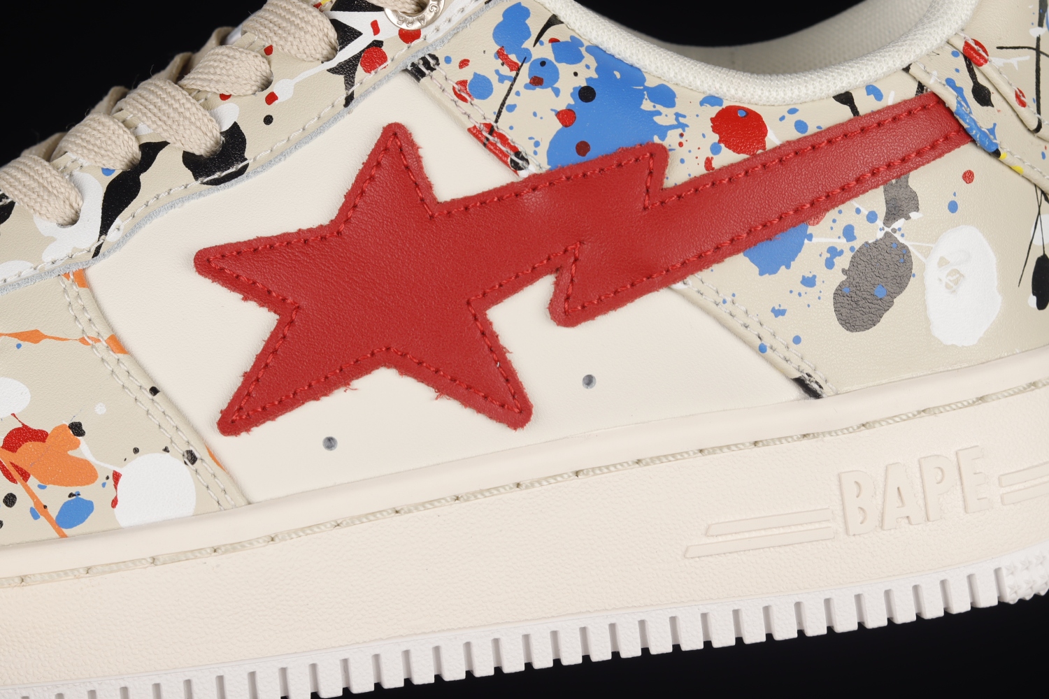 A Bathing Ape Bape Sta Paint Beige M191009