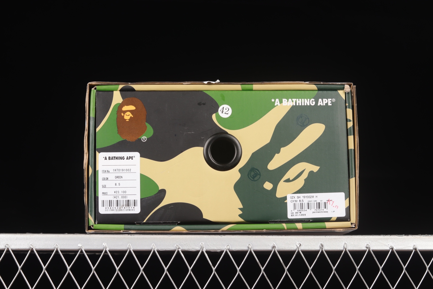 A Bathing Ape Bape Sta Low Grey Green 1H70191002