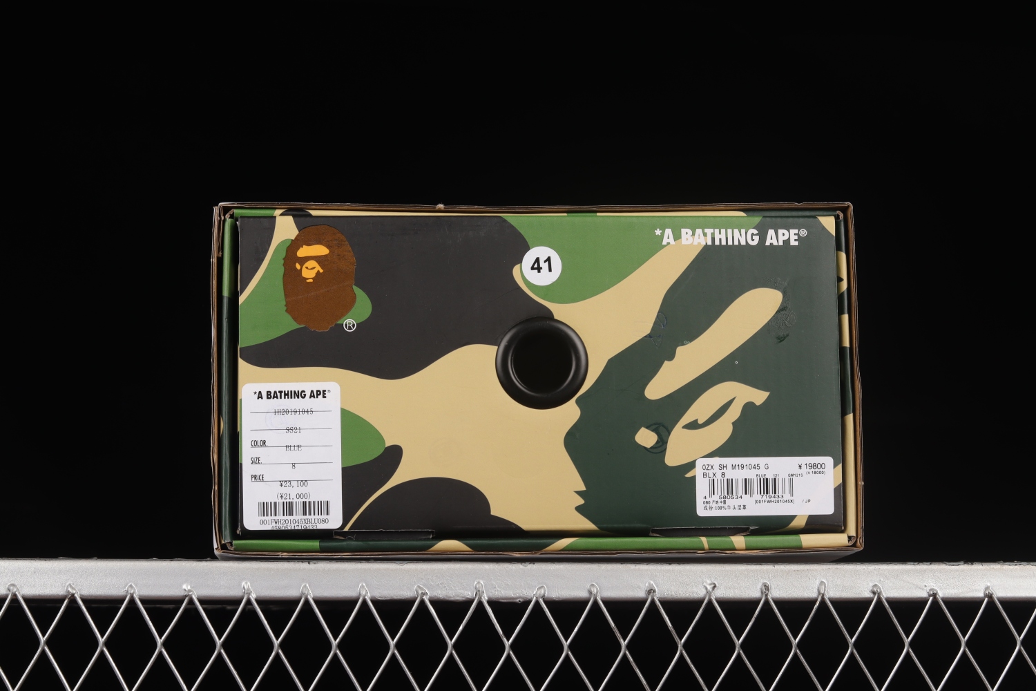 A Bathing Ape Bape Sta Low White ABC Camo Blue 1H20191045