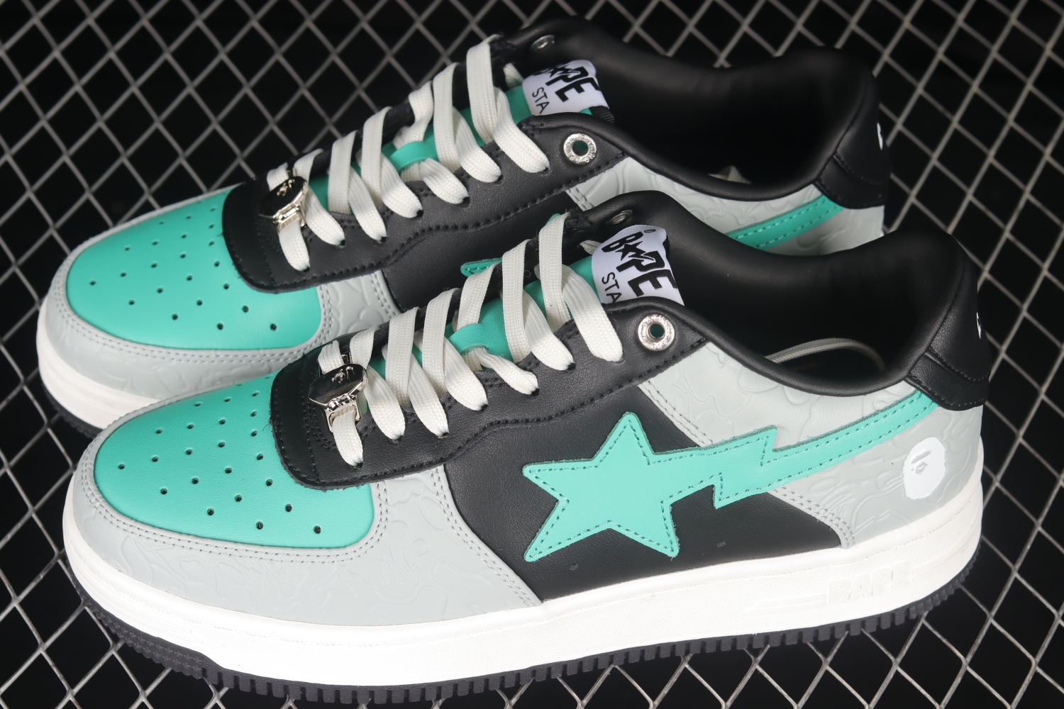 A Bathing Ape Bape Sta Low Grey Green 1H70191002