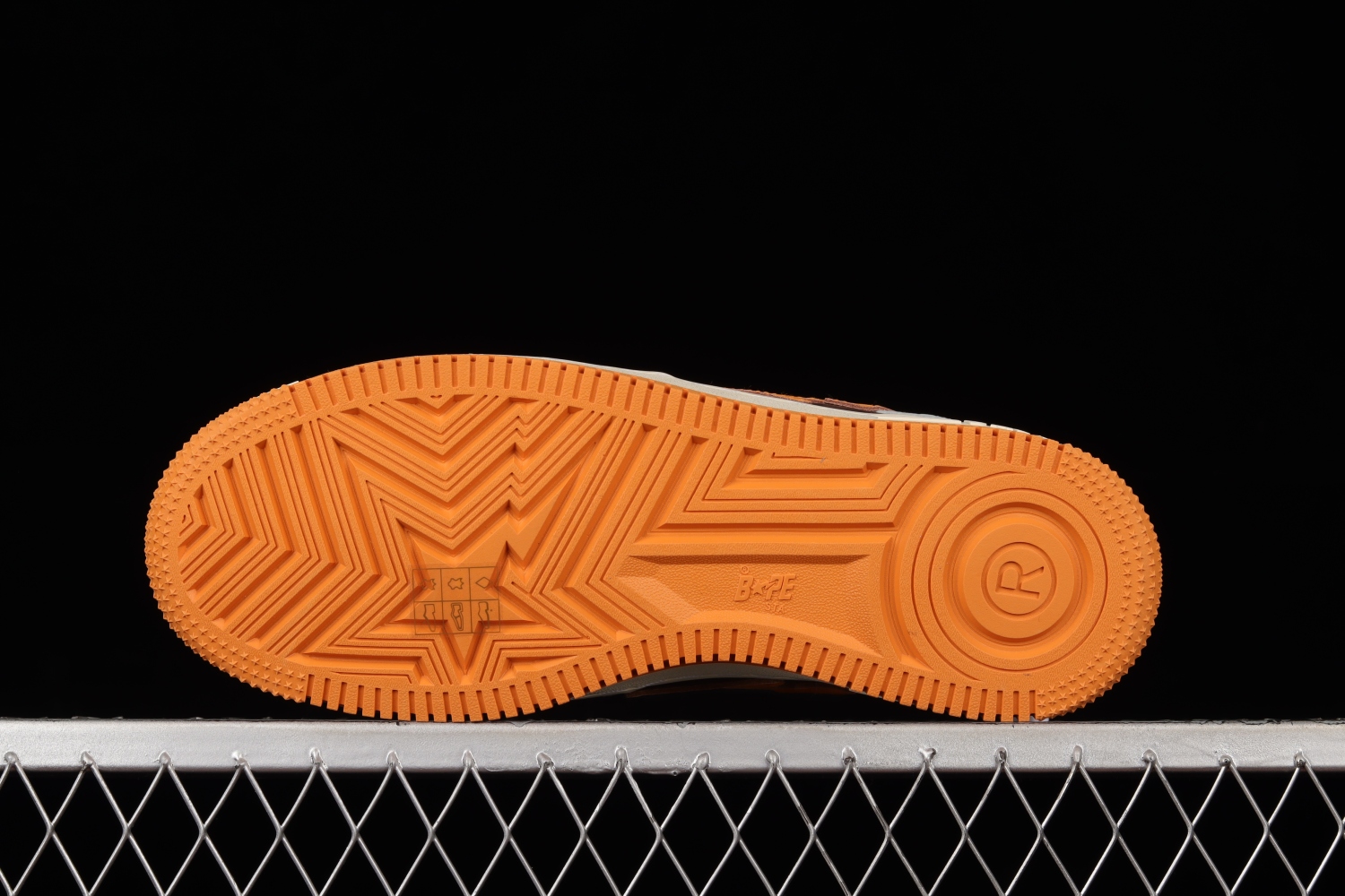 A Bathing Ape Bape Sta Low Grey Orange 1H70191002