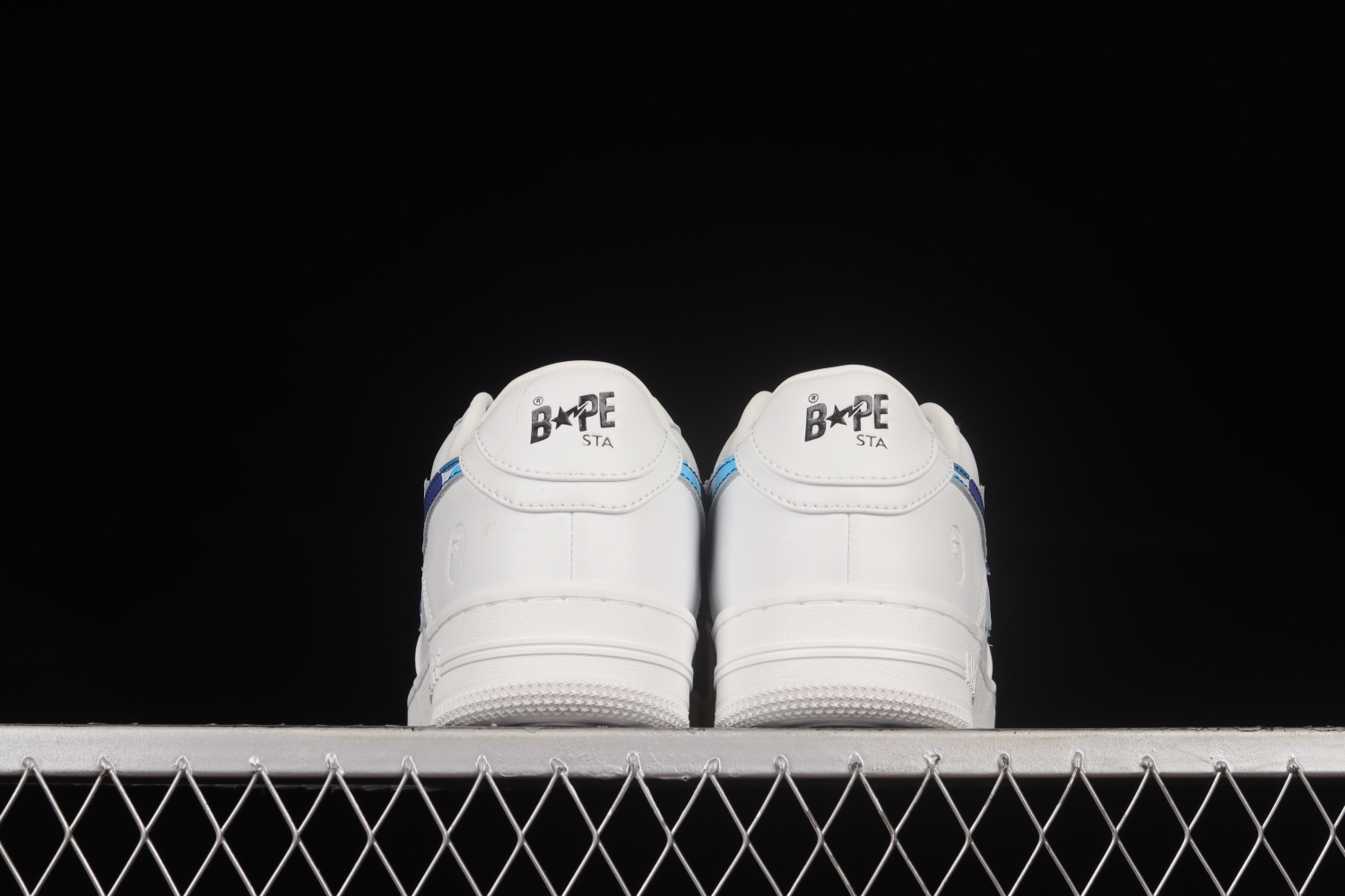 A Bathing Ape Bape Sta Low White ABC Camo Blue 1H20191045