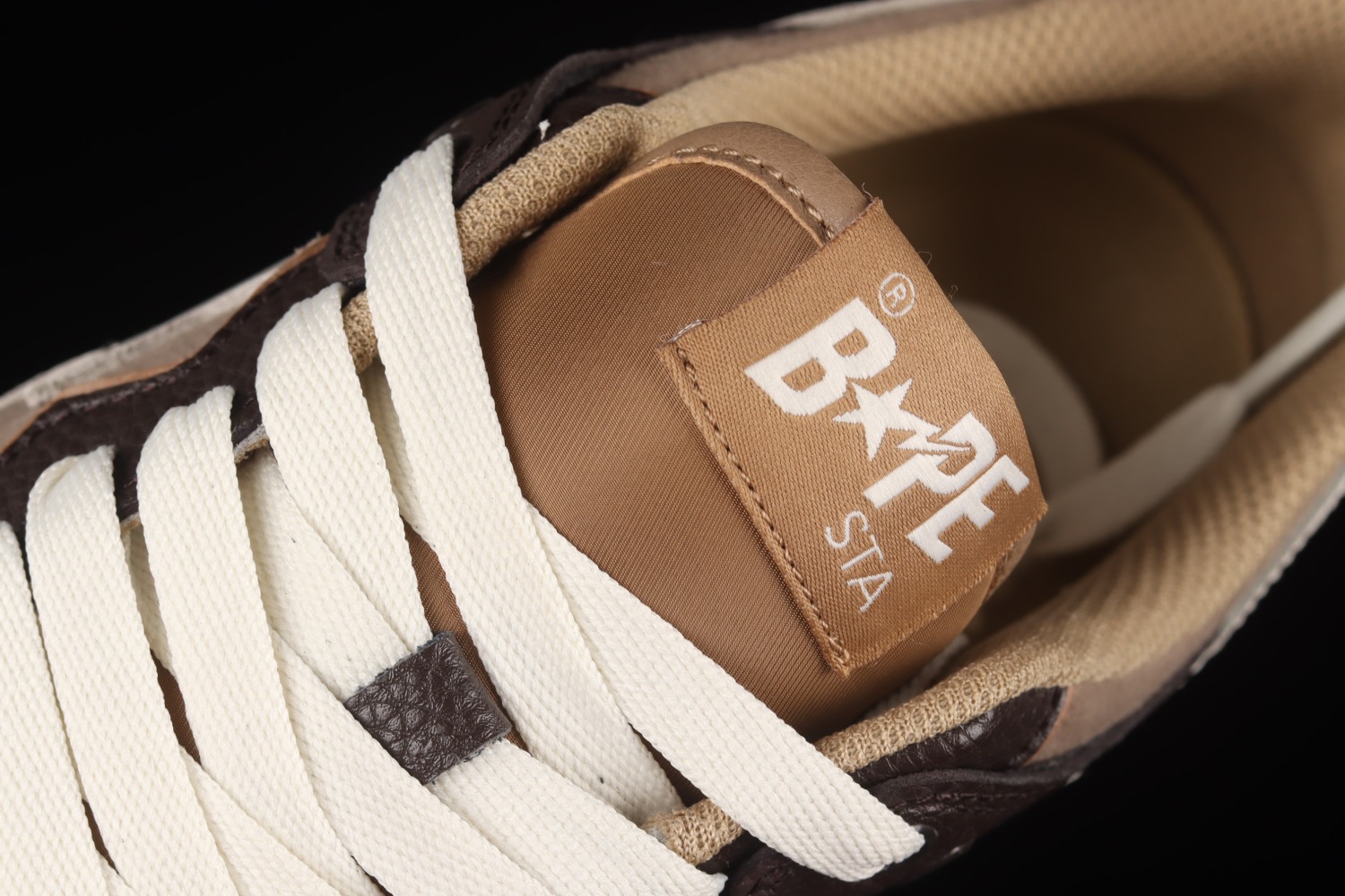 A Bathing Ape Bape SK8 Sta Brown Ivory 1H80191013