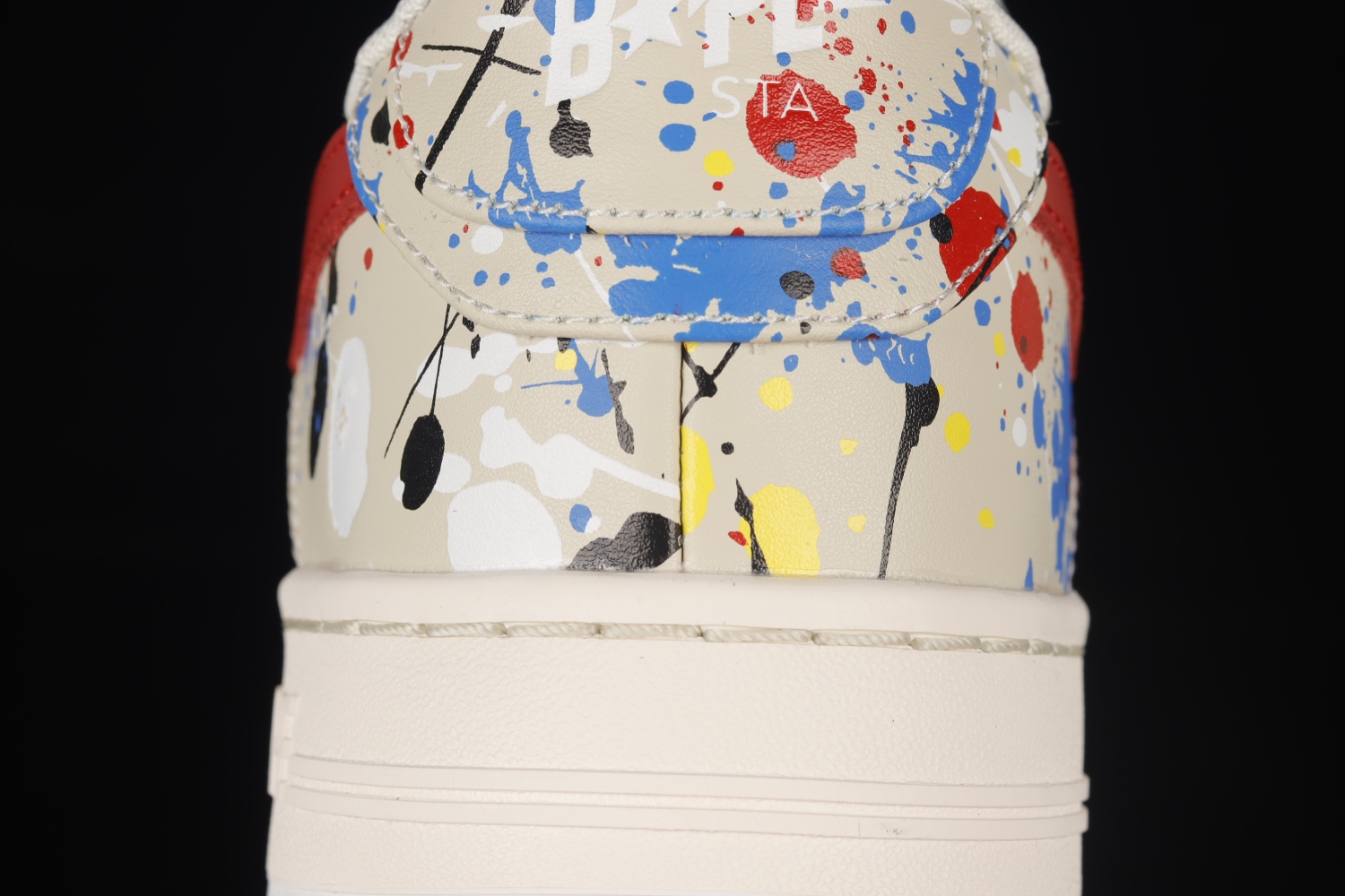 A Bathing Ape Bape Sta Paint Beige M191009