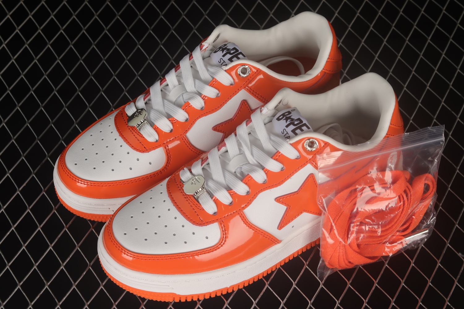 A Bathing Ape Bape Sta Low Orange 1H70191001