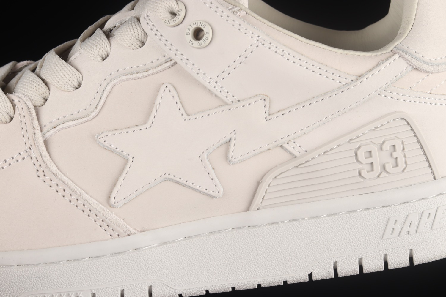 A Bathing Ape Bape SK8 Sta Triple White 1G801009I