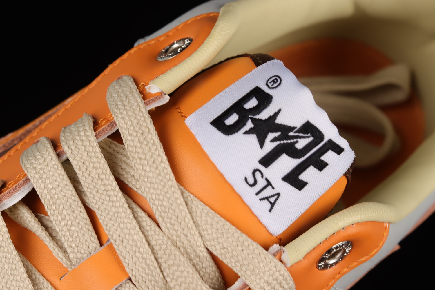 A Bathing Ape Bape Sta Low Grey Orange 1H70191002