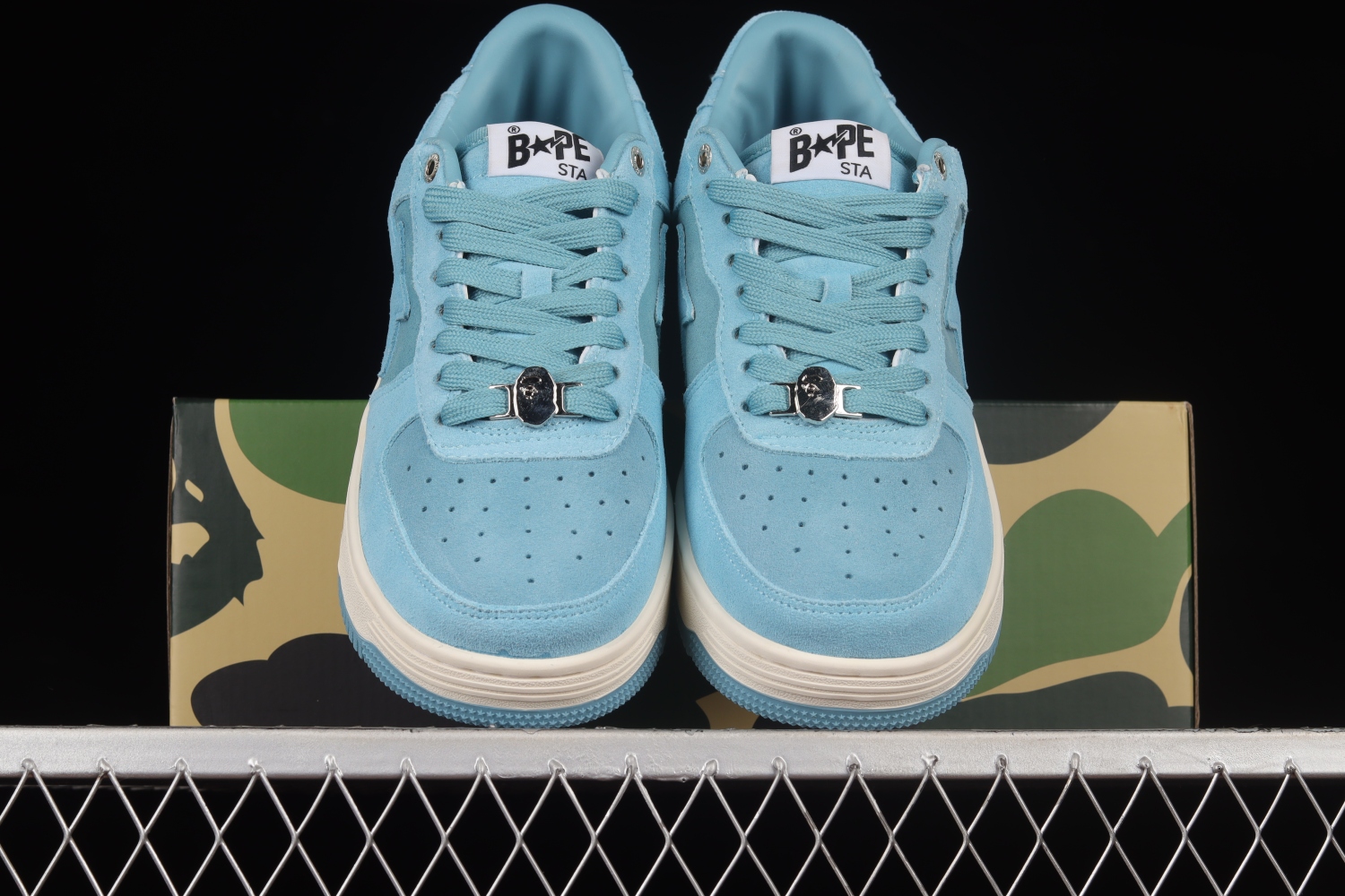 A Bathing Ape Bape Sta Blue Suede M191045G