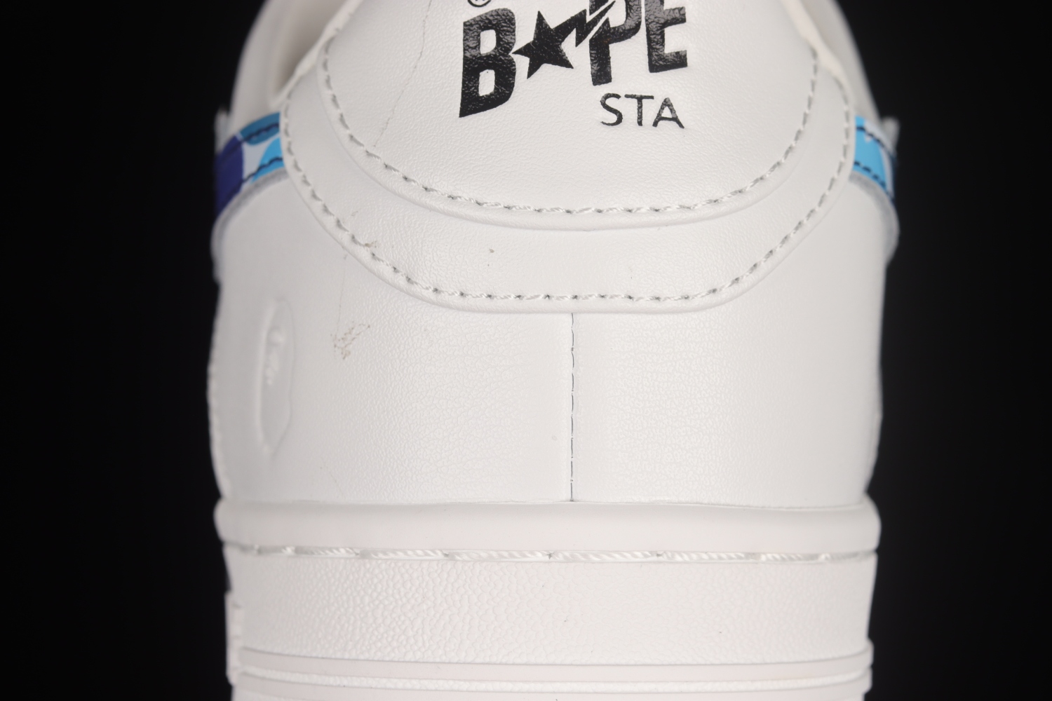 A Bathing Ape Bape Sta Low White ABC Camo Blue 1H20191045