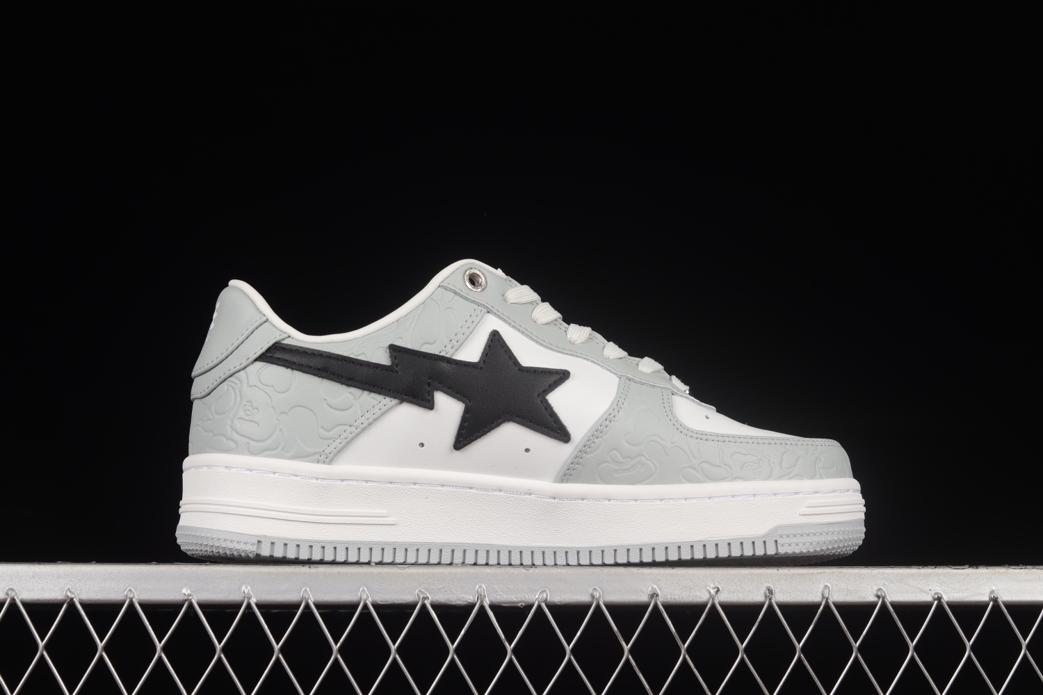 A Bathing Ape Bape Sta Low Grey Black 191002MH